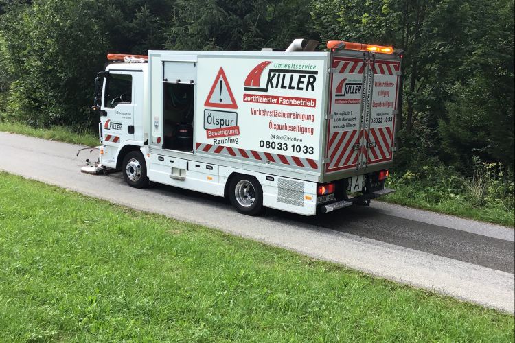 Ölspurhexe im Einsatz in Oberaudorf
