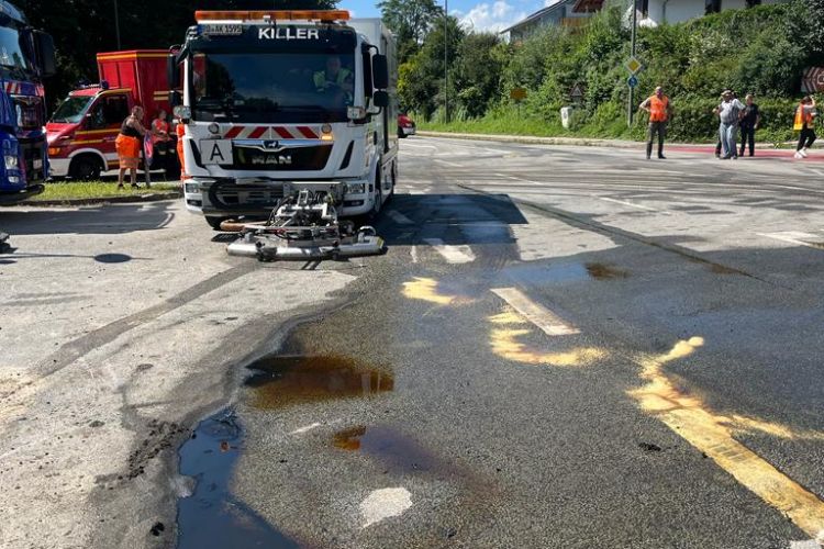 Ölspurhexe im Einsatz